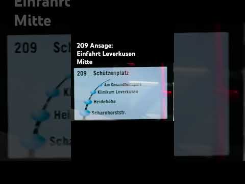 Ansage 209 Leverkusen Mitte