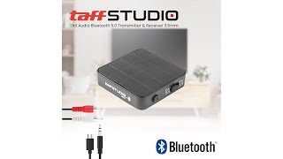 Pratinjau video produk TaffSTUDIO 2 in 1 Audio Bluetooth 5.0 Transmitter & Receiver 3.5mm - KN321