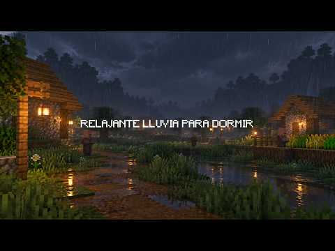 Relajante caminata <strong>en</strong> <strong>la</strong> lluvia <strong>en</strong> Minecraft para dormir😴
