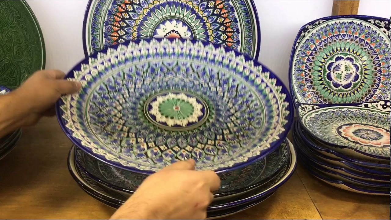 Узбекск. Узбекская посуда. Узбекские тарелки. Тарелка для плова. Узбекская посуда для плова.
