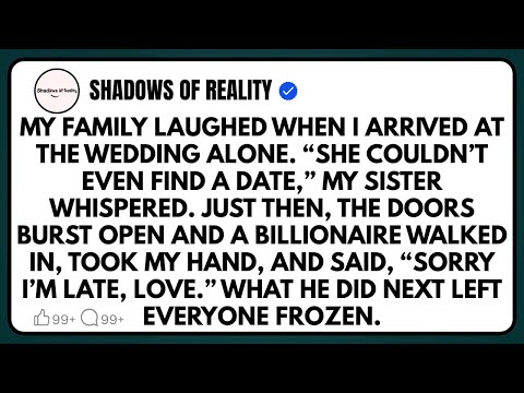 My family laughed when I arrived at the wedding alone. “She couldn’t even find a date,” my sister…