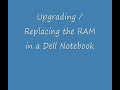 Upgrading RAM in a Dell Notebook