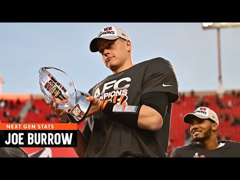 Next Gen Stats: Joe Burrow's 10 Most Improbable Completions Heading Into the Super Bowl video clip
