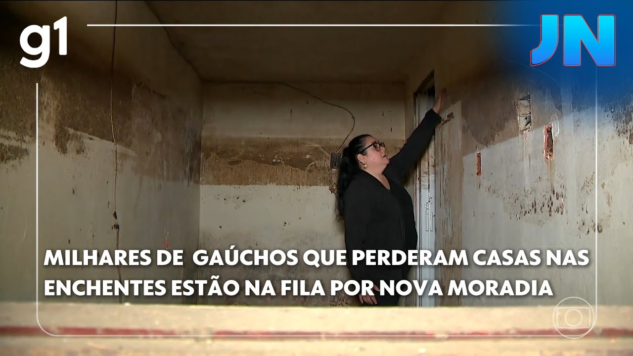 JN Milhares de gaúchos que perderam suas casas nas enchentes do RS estão na fila por nova moradia