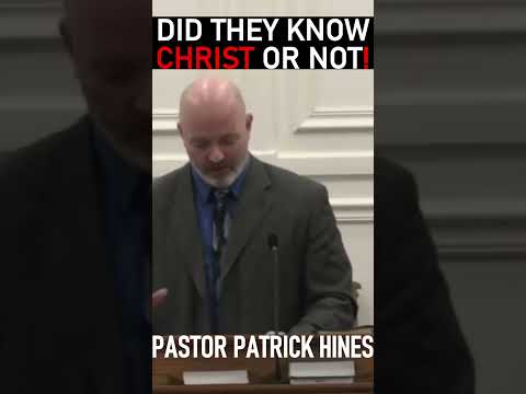 Did They Know Christ Or Not! - Pastor Patrick Hines Sermon #shorts #JesusChrist #christianshorts