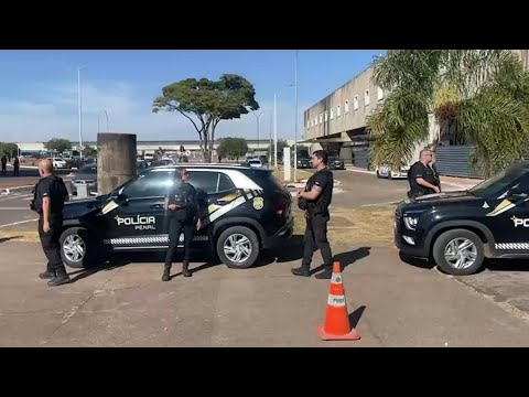 Brasilia penitentiary where police expected to place an electronic ankle bracelet on Bolsonaro | AFP