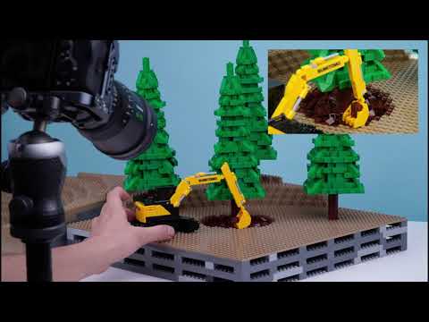 Behind the scenes of my stop motion animation with LEGO Bricks