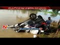 Car Overturns in Canal : 2 Passed Away : West Godavari