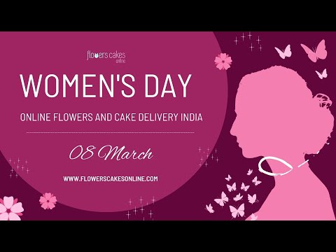 Women's Day Flowers and Cake to Celebrate International Women’s Day #flowerscakesonline
