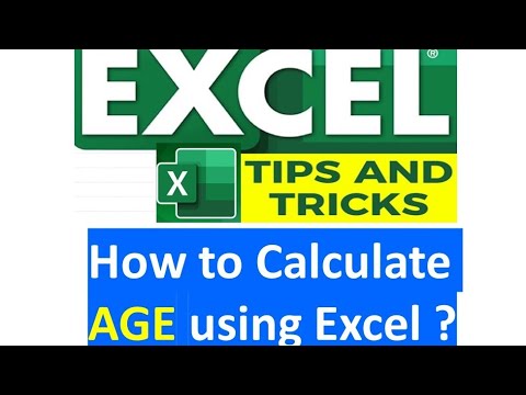 How to get age from birthday in years, months and days ? #exceltricks #excel #exceltips