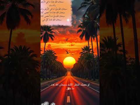 سبحان الله عدد ما خلق