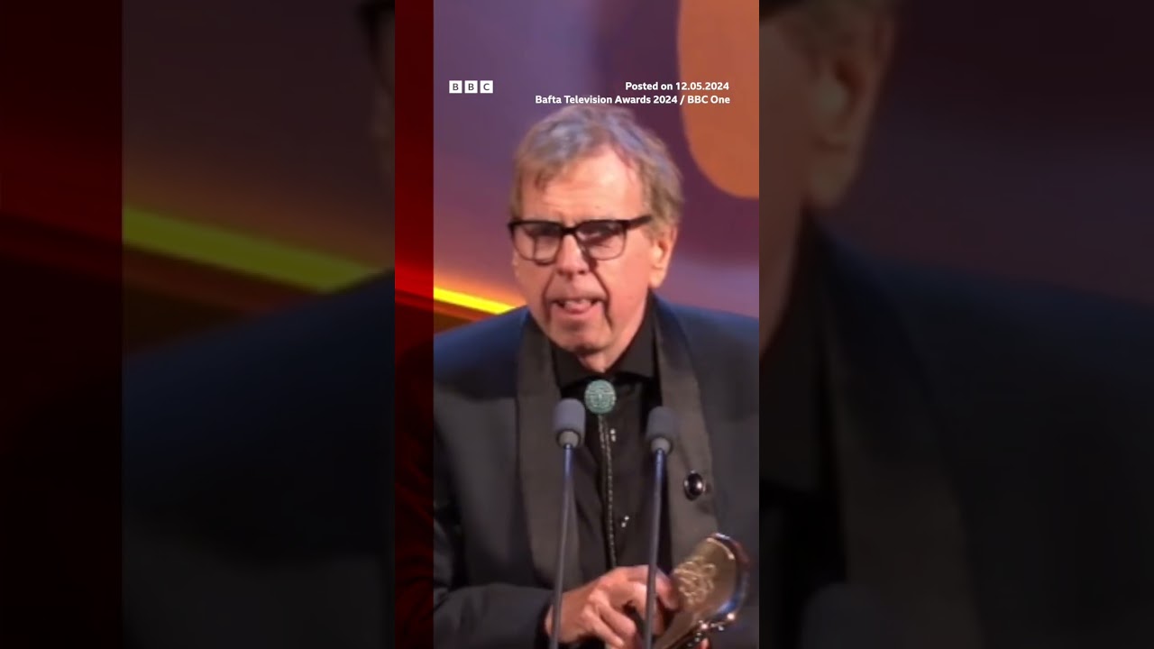 Timothy Spall won a TV Bafta for his role in The Sixth Commandment. #TimothySpall #Baftas #BBCNews