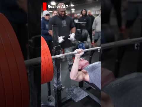 200KG Bench Fail 😰 || Real or Ai #sora2 #aishorts #benchpress #gymfails #sorashorts #egolifting