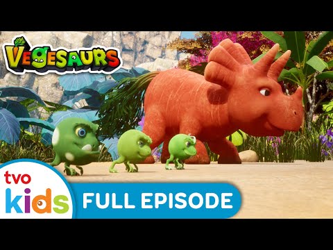 🦕 The Great Race 🏁 VEGESAURS  FULL EPISODE Dinosaur Cartoon | TVOkids