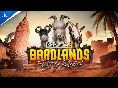 Goat Simulator 3 - Baadlands: Furry Road - Announcement Trailer | PS5 Games