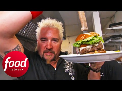 Guy Tries "OUT OF BOUND" Burgers In South Carolina! | Diners Drive-Ins & Dives