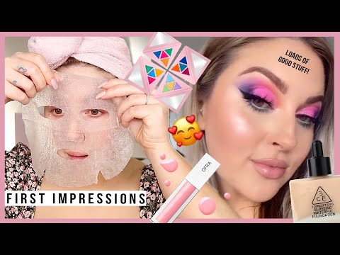 testing NEW makeup! ? COLOURFUL full face of first impressions