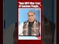 How NDTV Won Trust Of Common People...: Rajnath Singh At Defence Summit