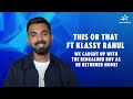 Bengaluru Boy KL Rahul Picks His Favourites ahead of #INDvNED tomorrow  - 01:14 min - News - Video