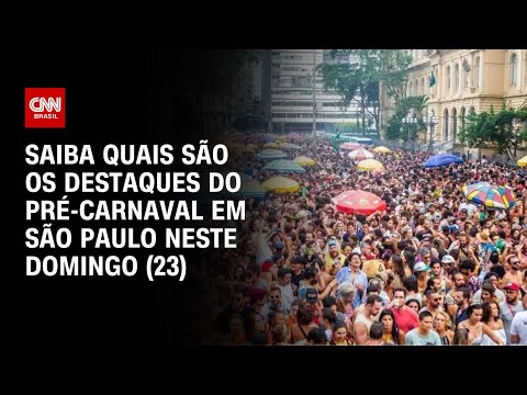 Saiba quais são os destaques do pré-Carnaval em São Paulo neste domingo (23) | AGORA CNN