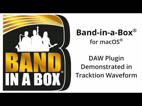 Band-in-a-Box® for Mac:  DAW Plugin tutorial for Waveform