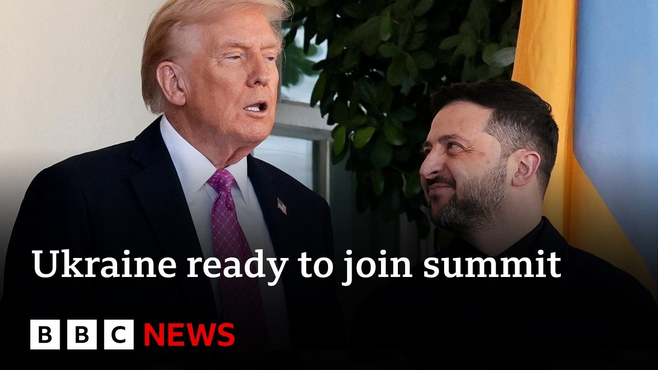 Zelensky ready to join Trump-Putin talks after ‘frank’ White House meeting | BBC News