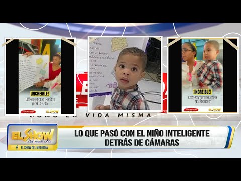 ¡Increíble! Niño con apenas 2 años ya sabe leer perfectamente│El Show del Mediodía