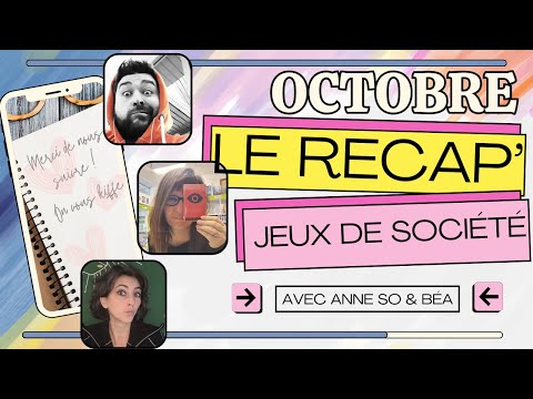 Le Récap' d'octobre 2023 ET 2024 !