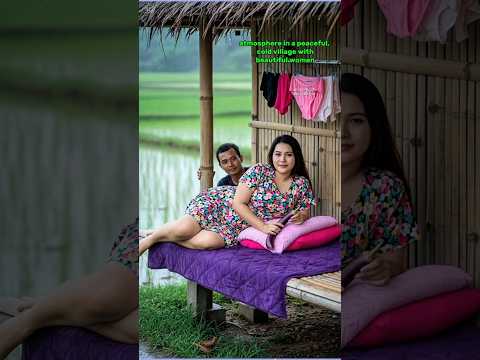 ASMR Rain in bambo hut| Relaxing Rain Sounds for Deep Sleep #asmrrain #asmrsounds #shorts