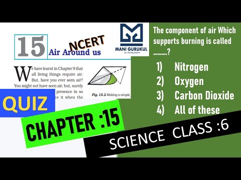 Air Around us  Chapter 15 class 6 SCIENCE #CLASS 6 SCIENCE AIR AROUND US QUIZ #MCQ QUESTIONS #CLASS6