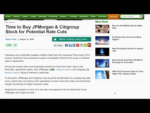 Zacks Strategist Shaun Pruitt Discusses Why JP Morgan & Citigroup Are Top Picks for Investors Now