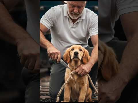 Old Man Risks His Life To Save Stuck Dog In Need! #animals #rescue #wildliferescue