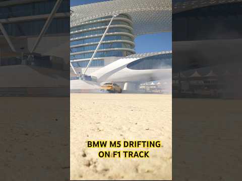 Drifting the new BMW M5 on the F1 Yas Marina Circuit