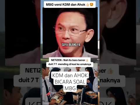 MBG VERSI AHOK dan KANG DEDI #mbg #viral #shorts