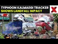 Typhoon Kalmaegi Tracker LIVE | Weather graphic shows Typhoon Kalmaegi hitting Philippines