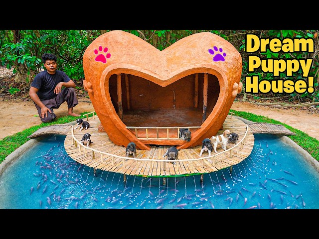Rescue Puppies Get a Dream House with Fish Pond!