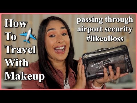 HOW TO TRAVEL WITH MAKEUP! (CARRY-ON) ...