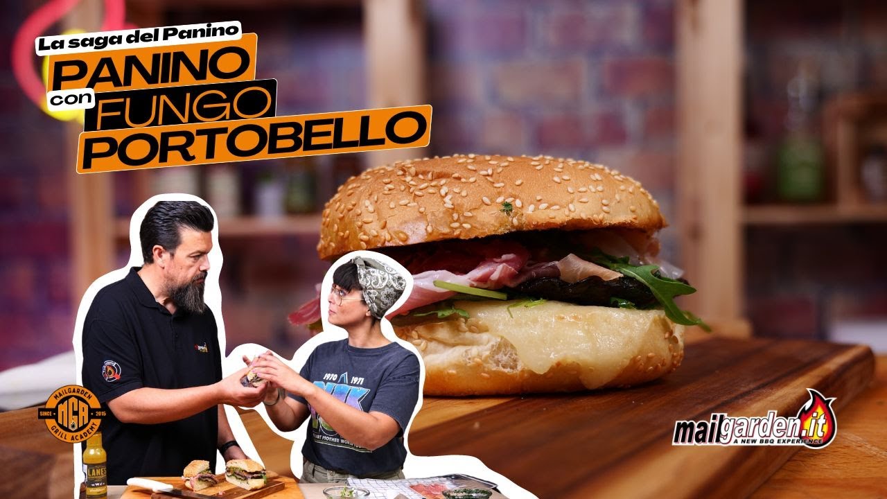 Nuova video ricetta: panino con funghi portobello