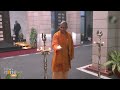 UP CM Yogi Adityanath Lights Lamps at his Residence in View of the Ram Temple ‘Pran Pratishtha’  - 01:14 min - News - Video