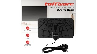 Pratinjau video produk Taffware Antena TV Digital Indoor DVB-T2 25dB Spider Pattern V2.0 - TFL-D139