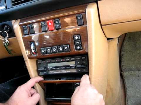 How to Remove Radio / Cassette from 1987 Mercedes 300E ... mercedes benz 300d fuse box location 
