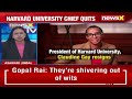 President Of Harvard University Claudine Gay Quits | Cities Personal Threat  & Racial Animus  - 01:06 min - News - Video