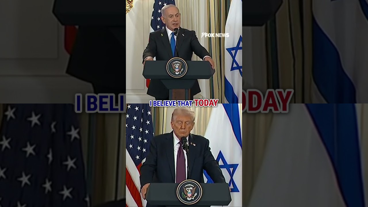 WATCH: Netanyahu praises Trump's Gaza peace plan #shorts #usa #world #trump #new #breakingnews #news