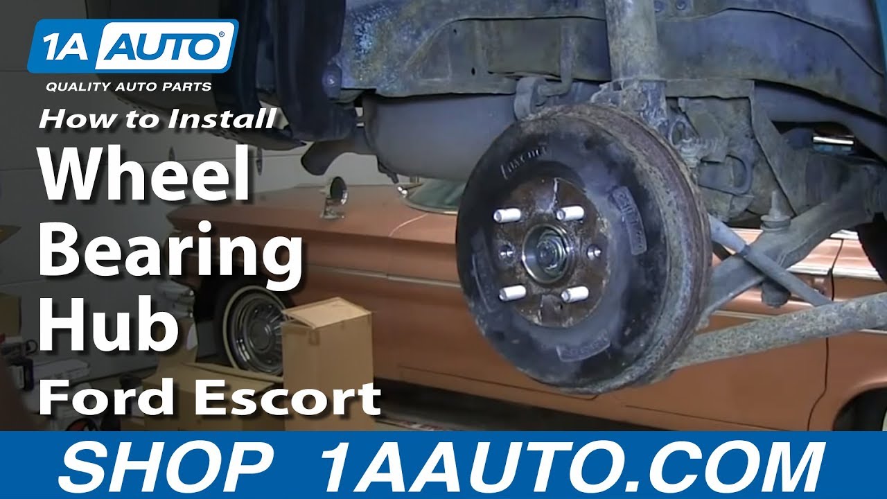 Replace rear wheel bearing ford escort #2