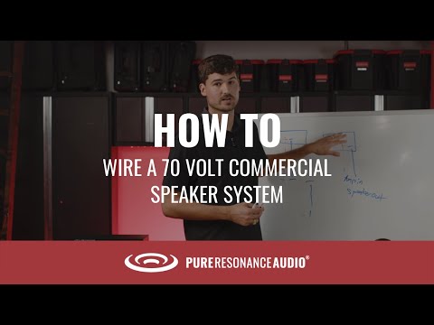 Order 70 Volt Commercial Speaker Sound System -Pure Resonance Audio