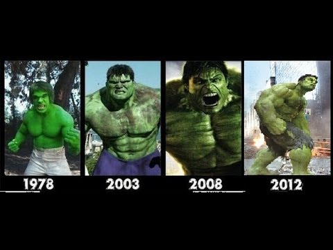 Hulk transformation Movies -1978-2003-2008-2012- [