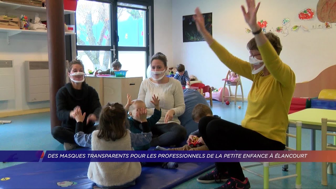 Yvelines | Des masques transparents pour les professionnels de la petite enfance à Élancourt