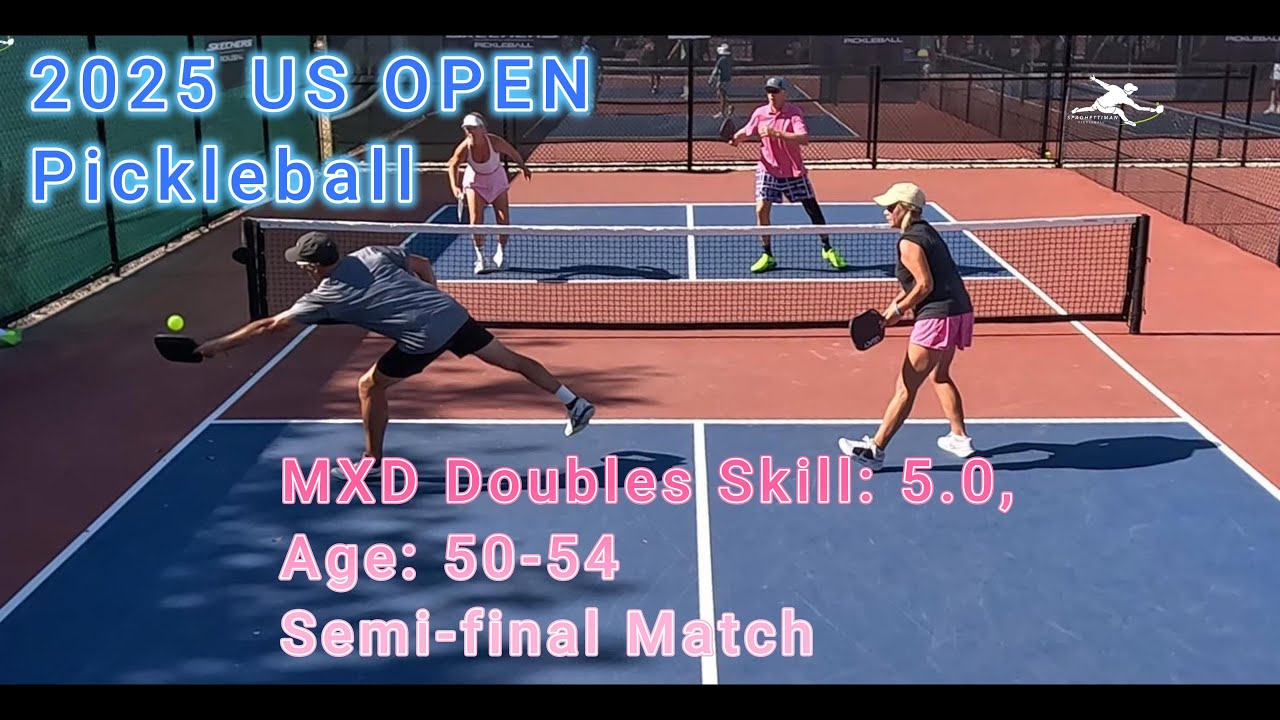 Men's Doubles Skill: 5.0, Age: 50-54 Semi-Final Pickleball Match - US Open 2025