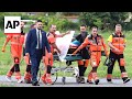 Slovakia Prime Minister Robert Fico arrives at hospital after being shot