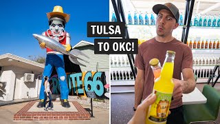 Our FIRST time in Oklahoma! (Driving ROUTE 66 from Tulsa to Oklahoma City)
